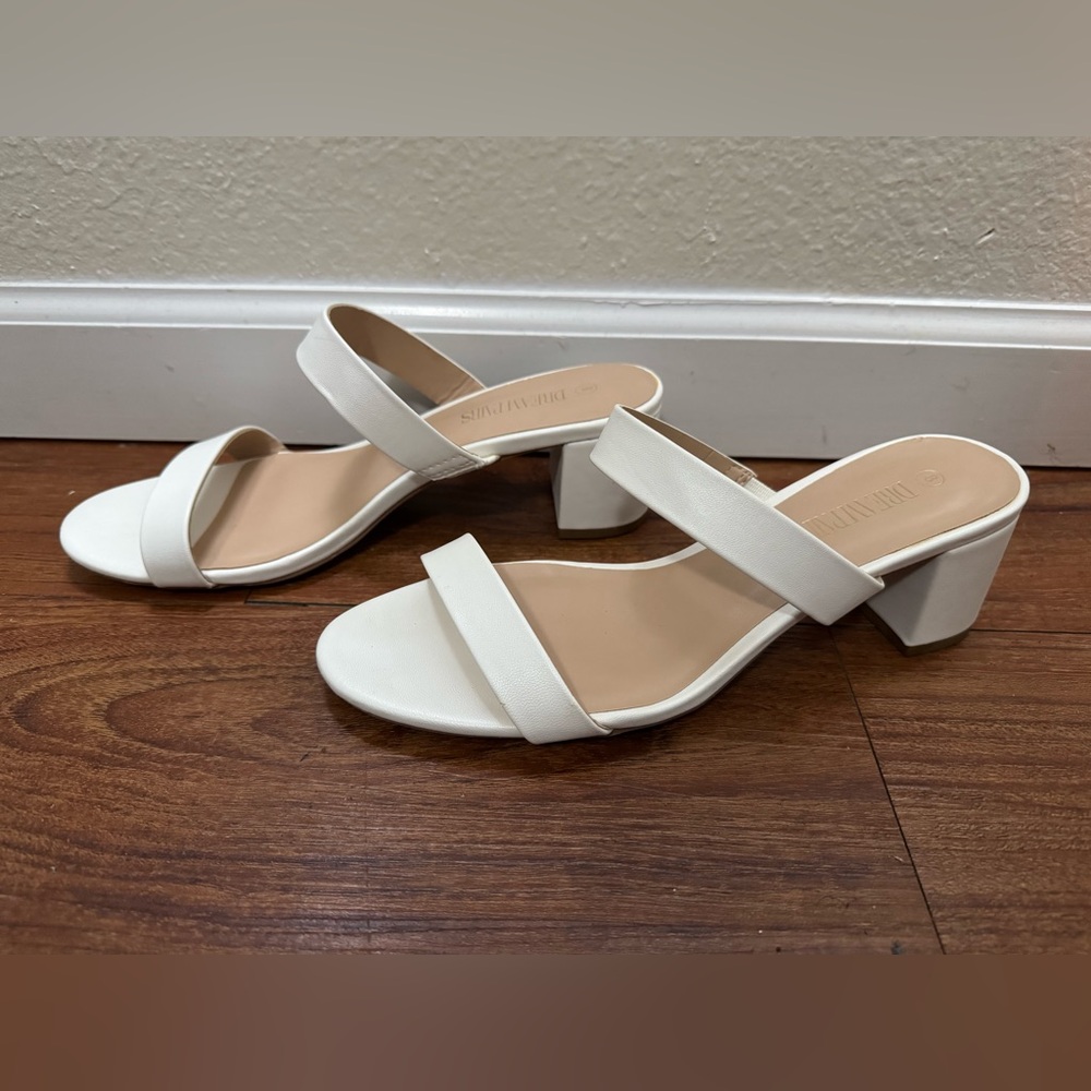 DREAM PAIRS Women's Two Strap Sandals Mules - Picture 2 of 5